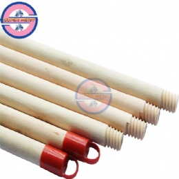 high quality factory direct sell natural wooden broom stick with colorful cap
