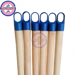 factory direct sell natural wooden broom stick with colorful cap
